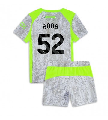 Manchester City Oscar Bobb #52 Terza Maglia Bambino 2025-26 Manica Corta (+ Pantaloni corti)